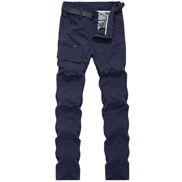Men's Technical Trekking Cargo Pants with Pre-shaped Knees and Integrated Belt Solution Mune Fashion