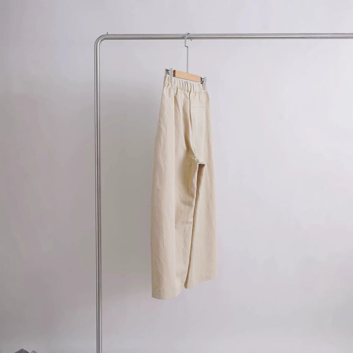 Women's comfortable and casual wide-cut fabric pants Mune Fashion