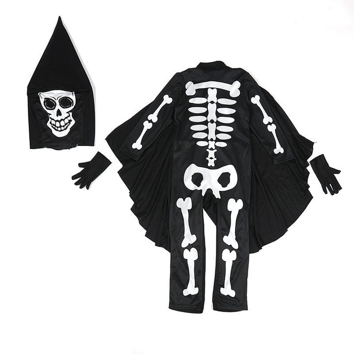 Women's skeleton costume with cloak and gloves Mune Fashion