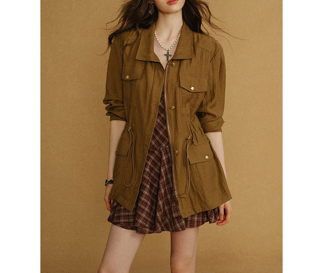 Women's Fashionable Linen Jacket Mune Fashion