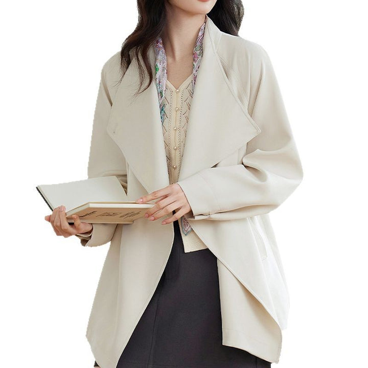 Ladies Elegant and Versatile Wrap Jacket Mune Fashion
