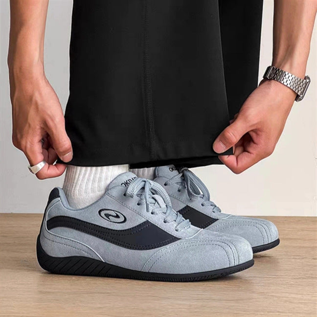Ladies Comfortable Sneakers with Breathable Suede Upper and Non-Slip Sole Mune Fashion