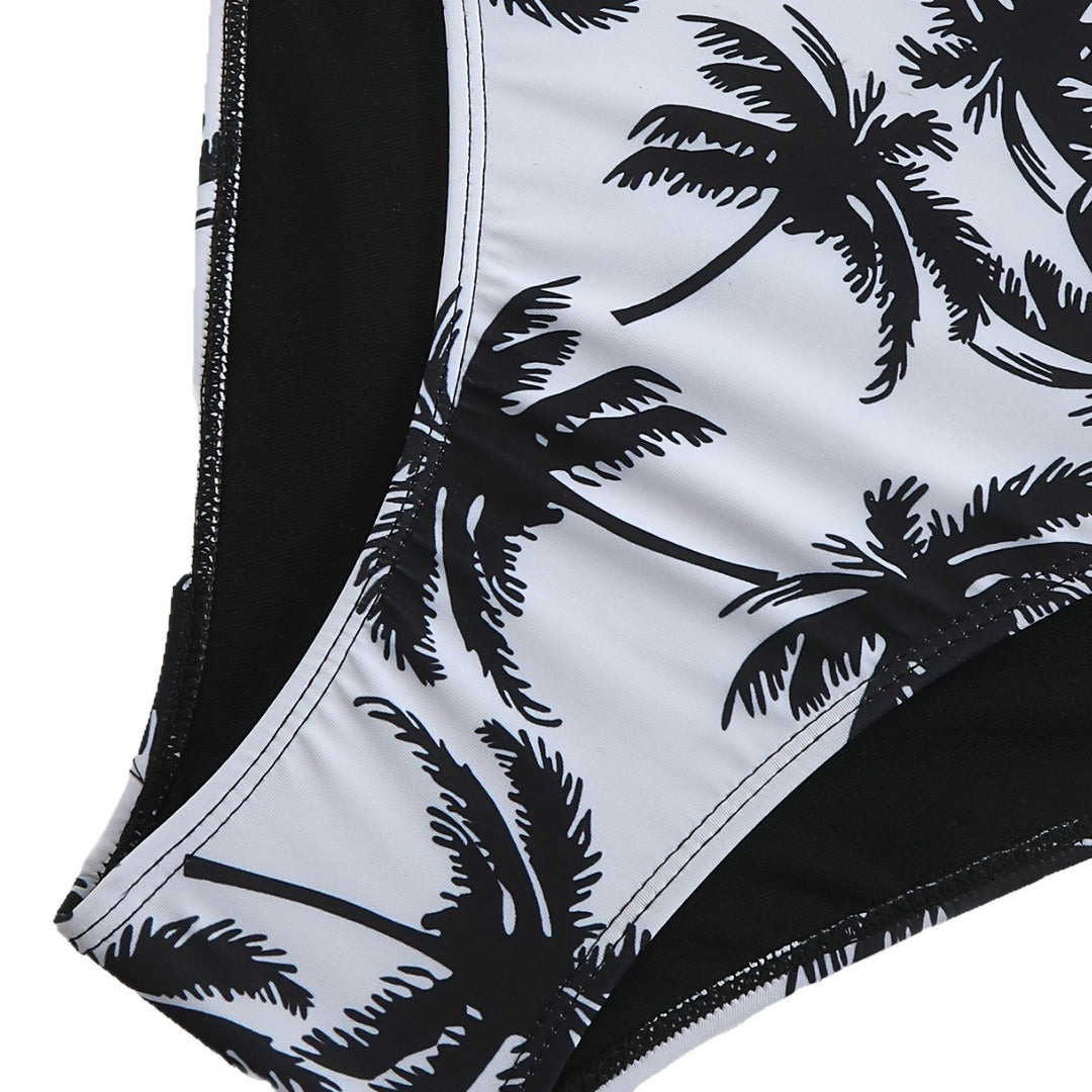 Women’s Tankini Set with Floral Palm Print Mune Fashion