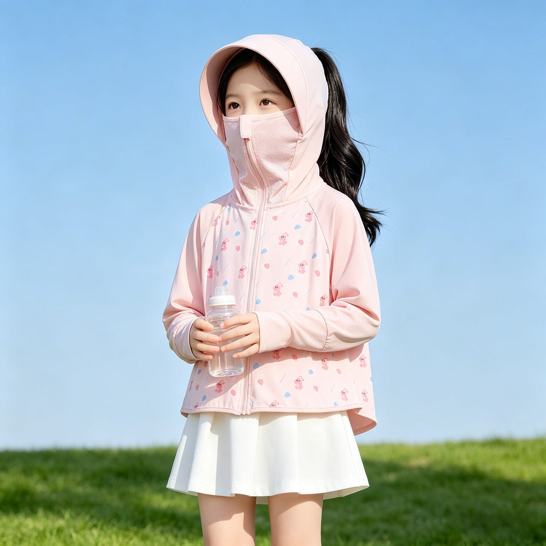Girls multifunctional sun jacket with hood Mune Fashion