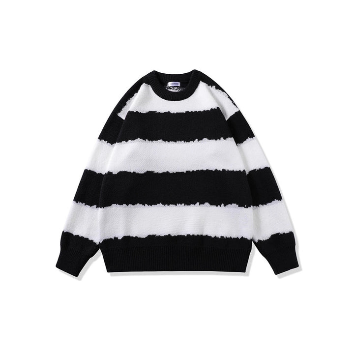 Women Comfortable Striped Sweater Mune Fashion