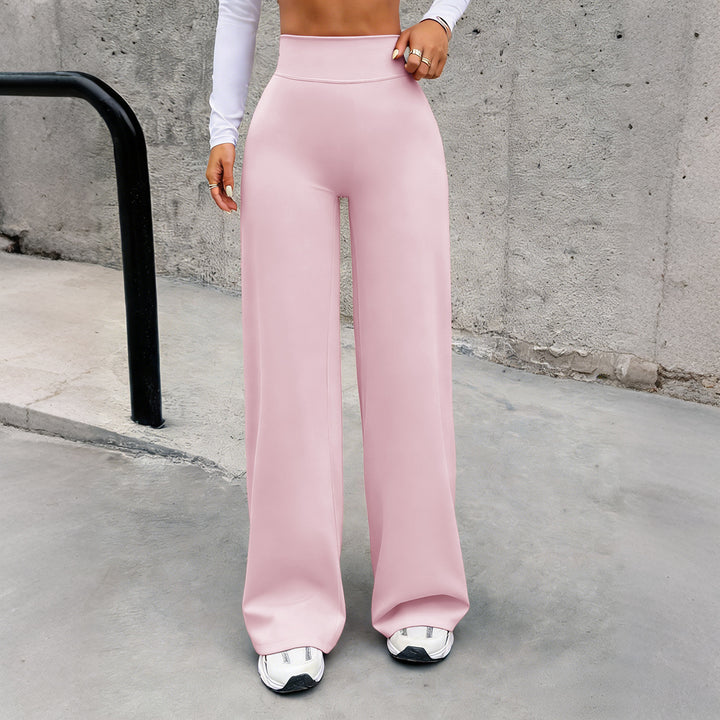 Women's high-waisted shaping lounge pants with wide flares and seamless comfort waistband Mune Fashion