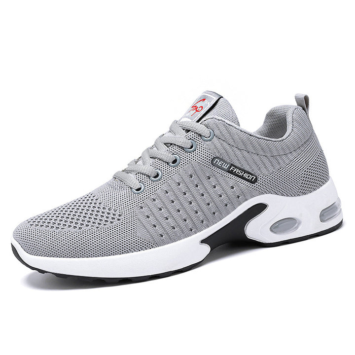 Men's breathable lightweight knitted sneakers with air cushion and non-slip outsole Mune Fashion