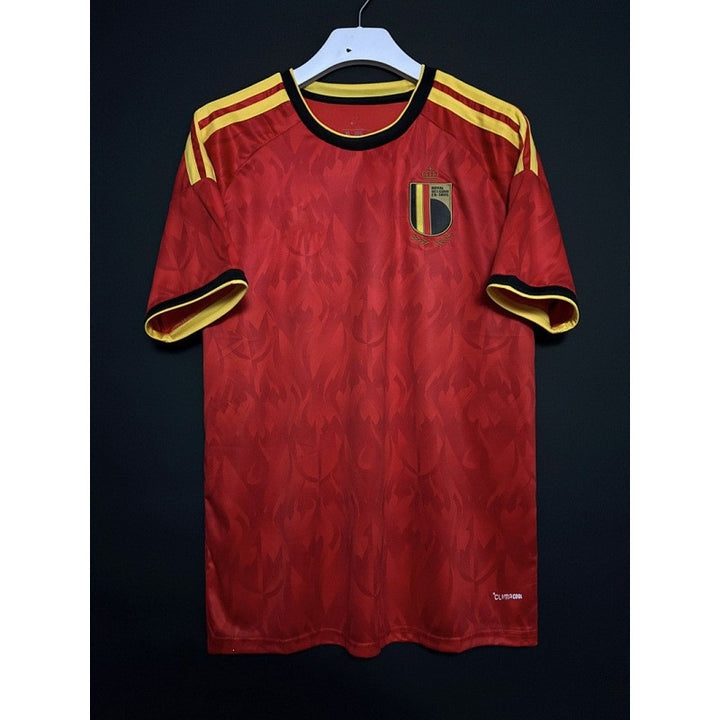 Men's breathable performance soccer jersey with mesh inserts and embroidered Mune Fashion badge