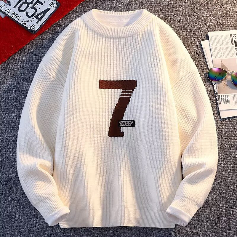 Women Comfortable Knit Sweater with Round Neckline Mune Fashion