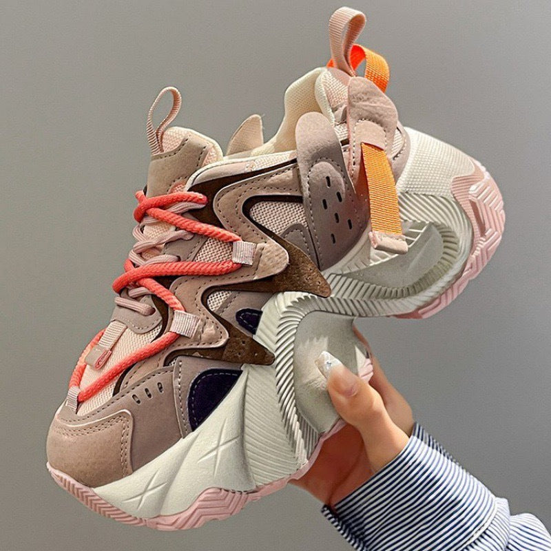 Women's Sporty Chunky Sneakers with Trendy Silhouette and Comfortable Cushioning Mune Fashion