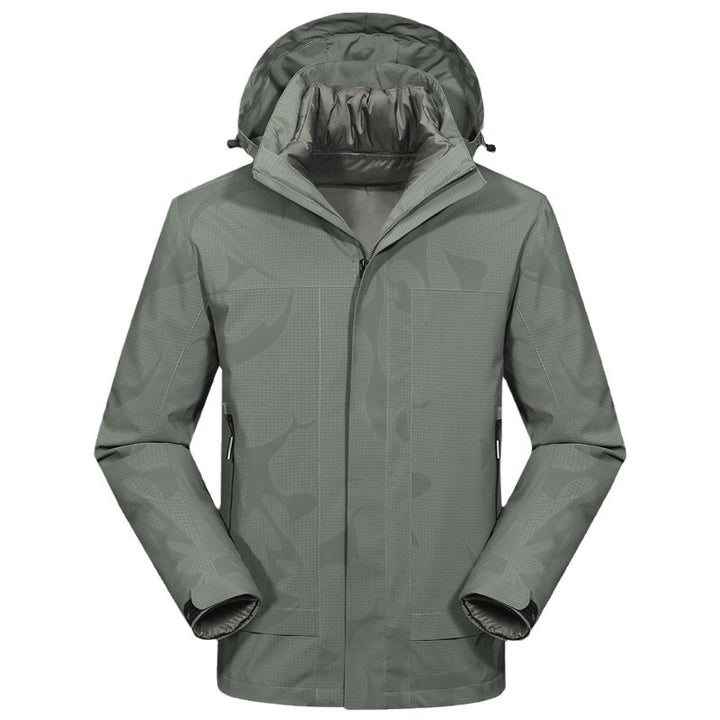Men's Waterproof Outdoor Jacket with Hood and Breathable Ripstop Material Mune Fashion