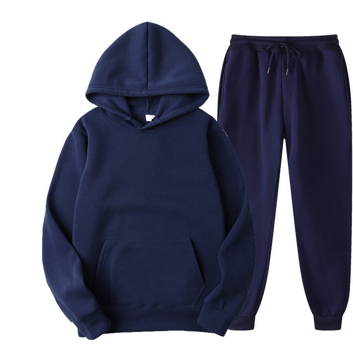 Unisex nan comfortable hoodie jogging suit set with kangaroo pocket, elastic drawstring waistband and ribbed cuffs Mune Fashion