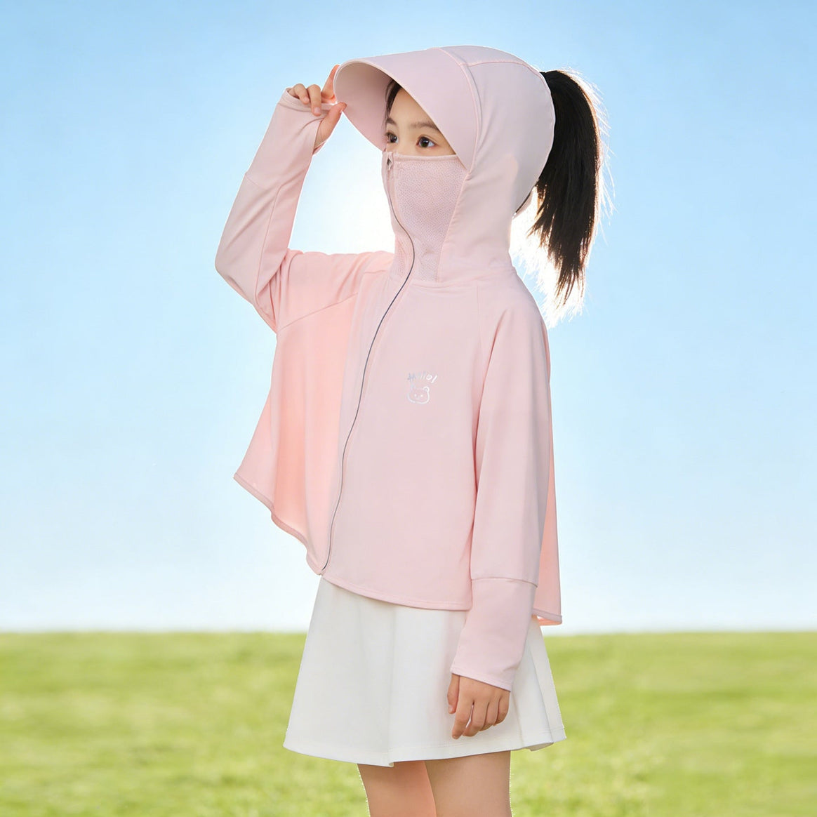 Girl Lightweight UV Protection Hoodie Mune Fashion