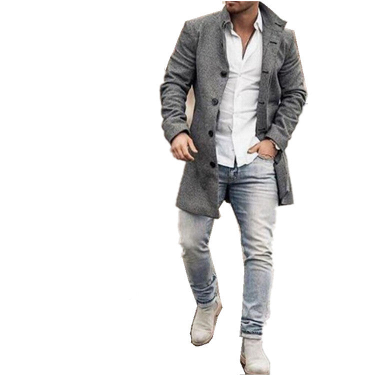 Men's checkered short coat with tailored silhouette, lapel collar, and patch side pockets Mune Fashion