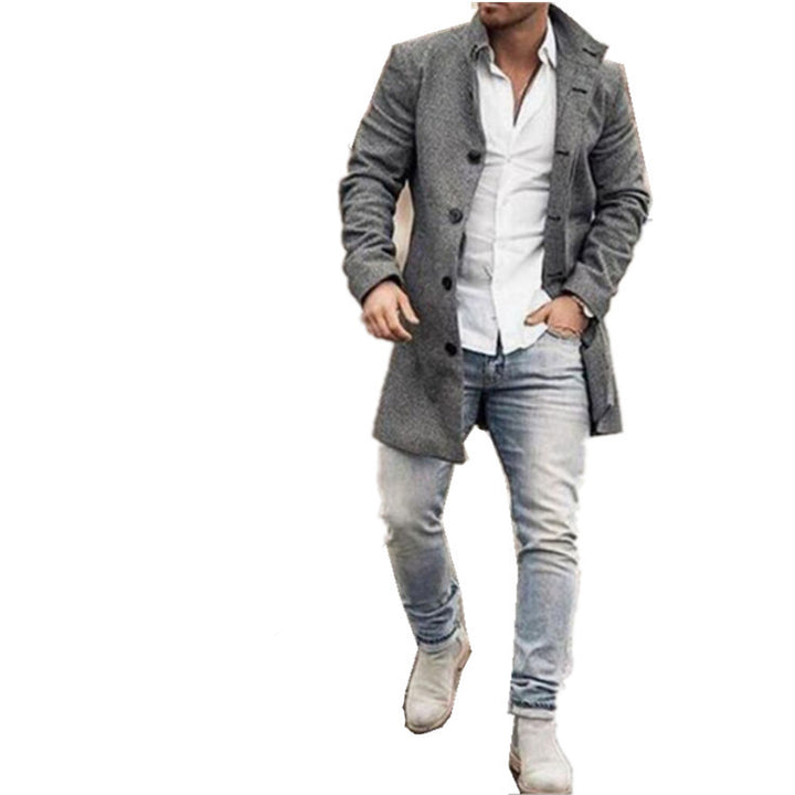 Men's checkered short coat with tailored silhouette, lapel collar, and patch side pockets Mune Fashion