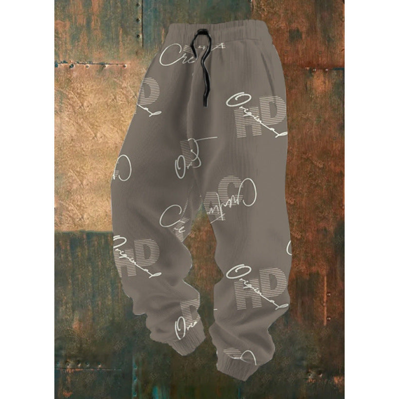Women's Comfortable Leisure Pants with Creative Print Mune Fashion