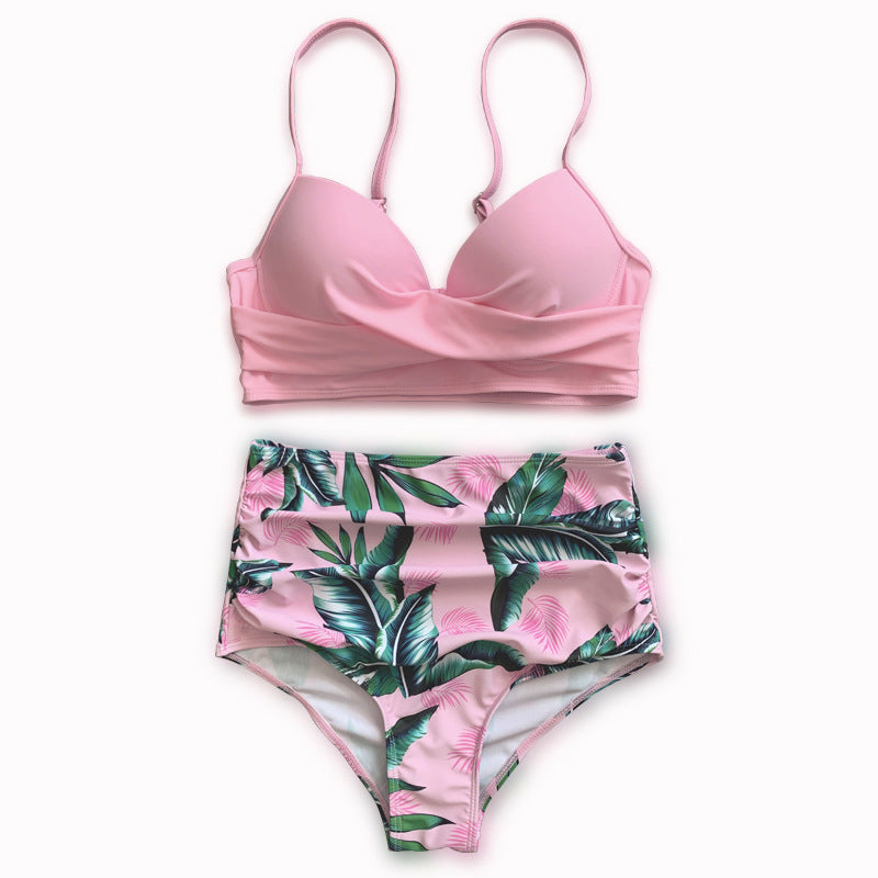 Women high-waisted bikini with creative wrap design Mune Fashion