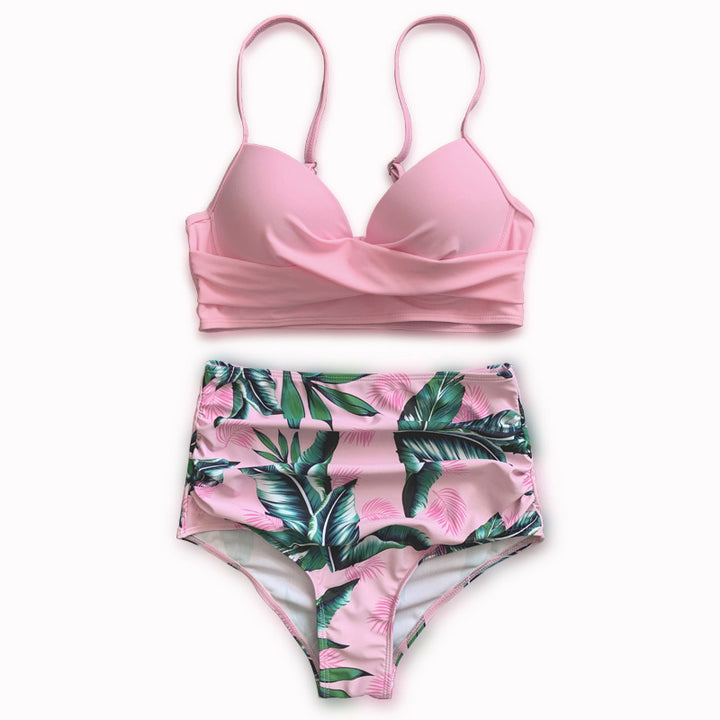 Women high-waisted bikini with creative wrap design Mune Fashion