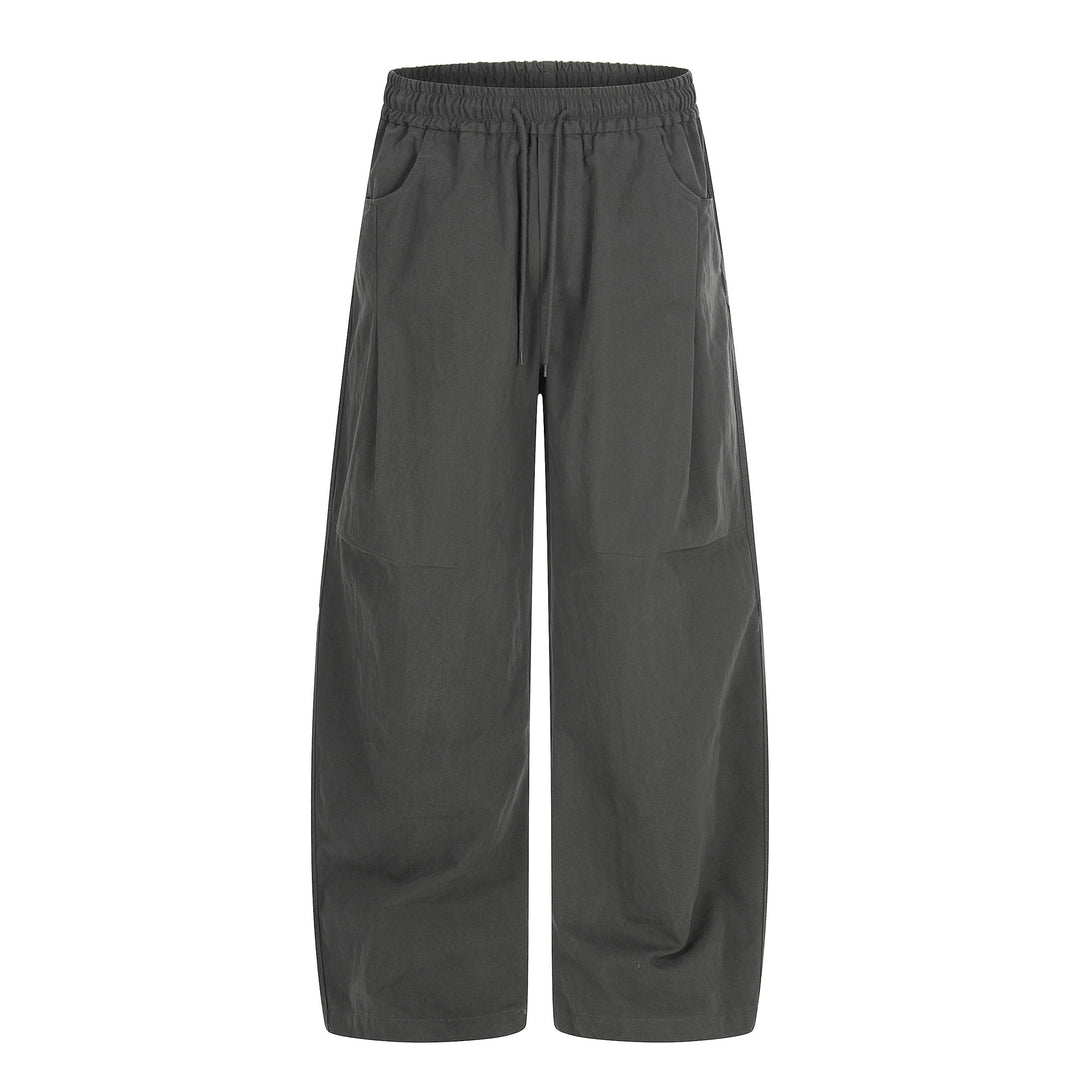 Women's Wide Culotte Pants with Elastic Drawstring Waist and Large Side Pockets Mune Fashion