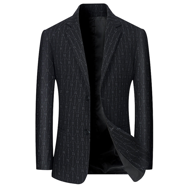 Men's Modern Single-Breasted City Blazer with Patch Pockets and Light Half Lining Mune Fashion