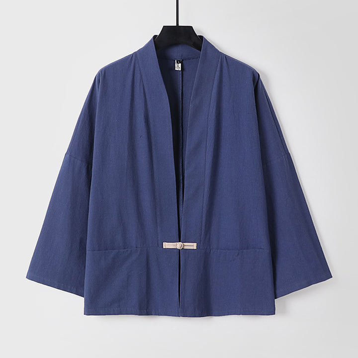 Women's Lightweight Kimono Jacket made of Cotton Blend with Loose Fit Mune Fashion