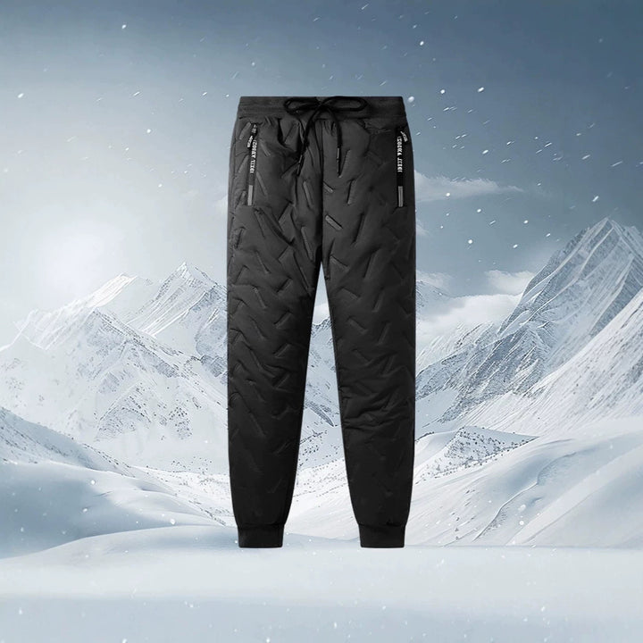 Men's three-piece thermo fleece-lined leisure and outdoor set with quilted jacket vest and joggers Mune Fashion