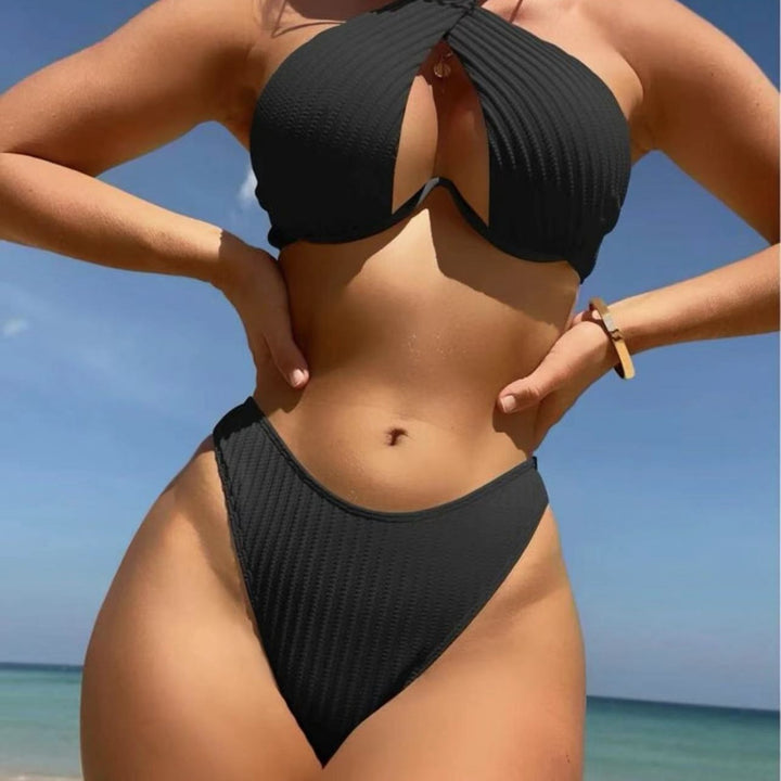 Women’s Designer Bikini with Crossed Top Mune Fashion