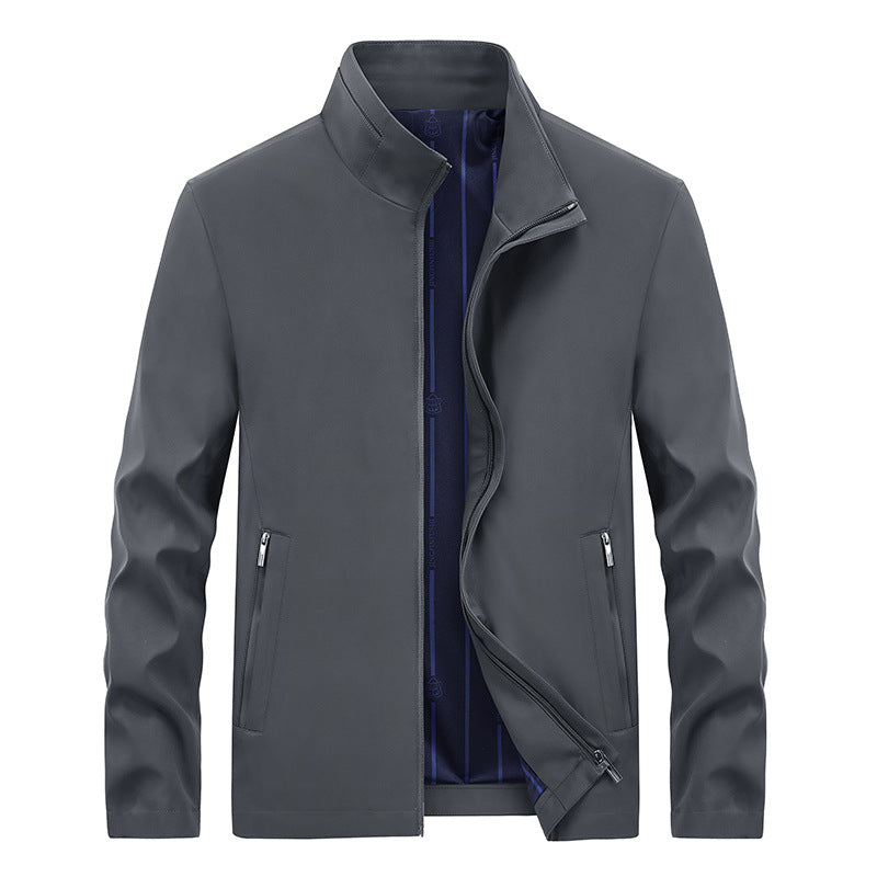 Men's Urban Softshell Transition Jacket with Stand-Up Collar, Concealed Zipper & Fine Lining Mune Fashion
