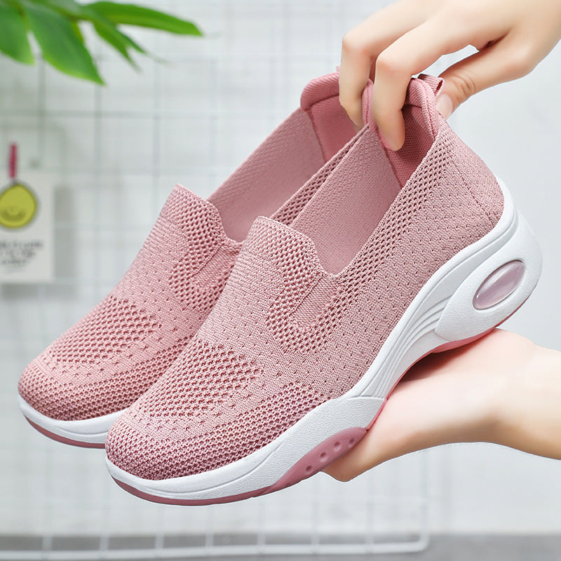 Women's Comfortable and Flexible Sneakers with Breathable Upper Material Mune Fashion