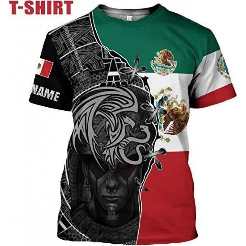 Unisex nan customizable fan jersey with back print, breathable functional fabric and Mexico crest Mune Fashion