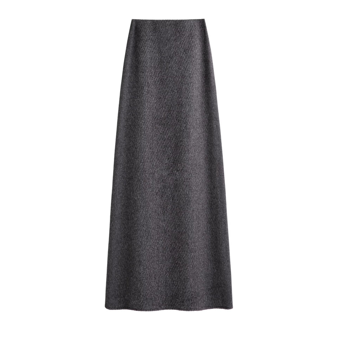 Women Elegant Maxi Skirt made of high-quality wool blend Mune Fashion