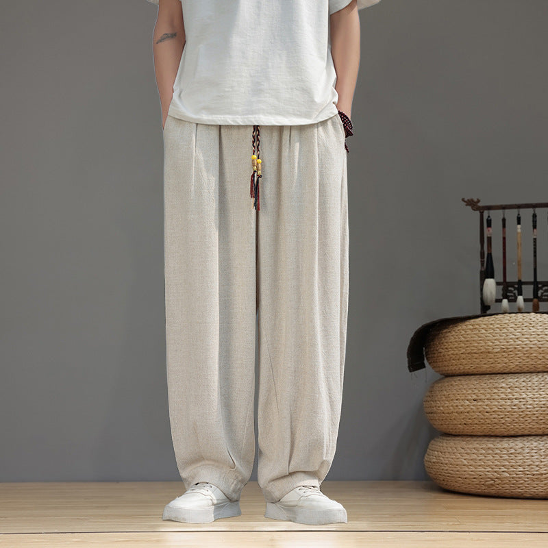 Men's harem pants in oversized baggy style with drawstring and elastic waistband Mune Fashion