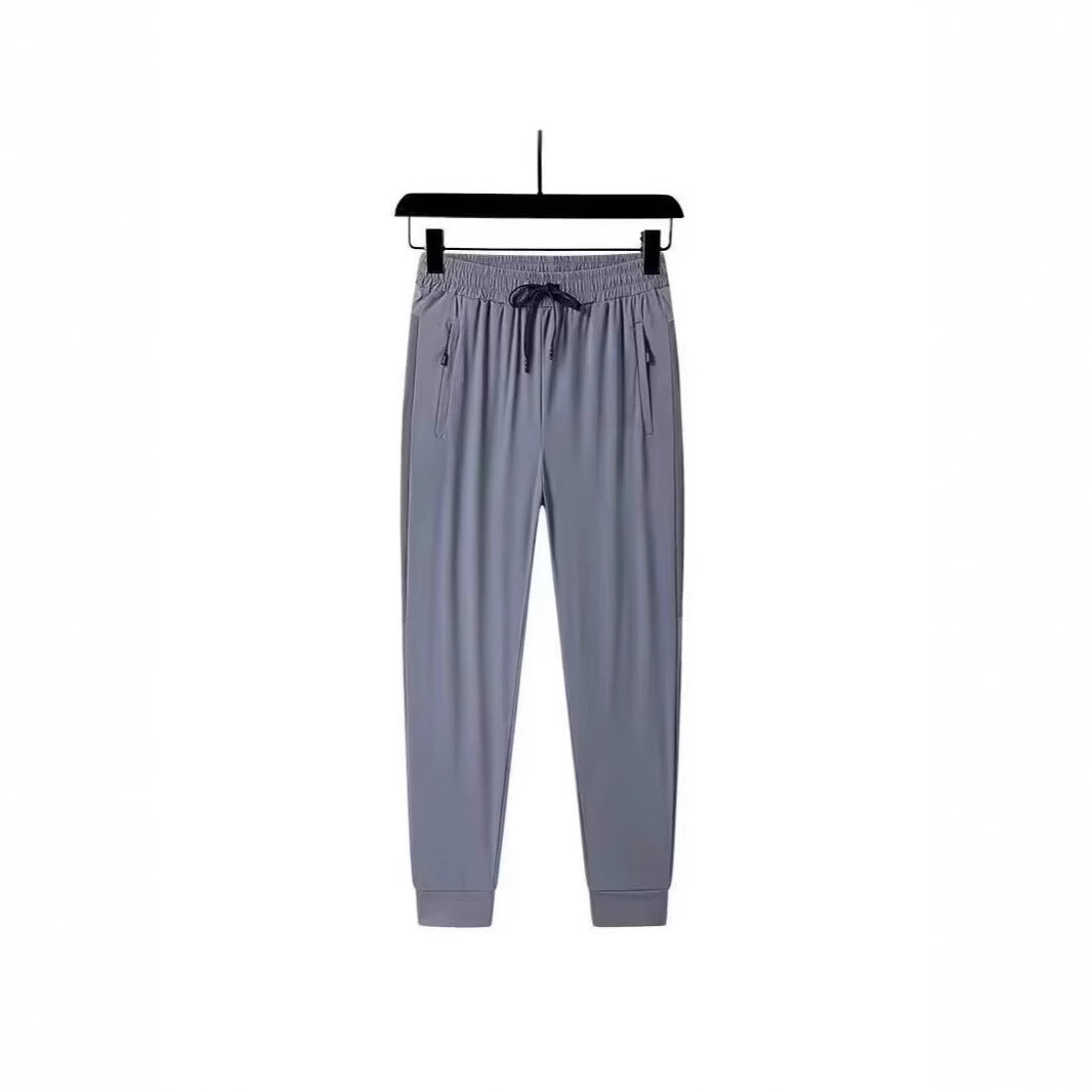 Men's sporty jogging pants with zipper and elastic waistband Mune Fashion