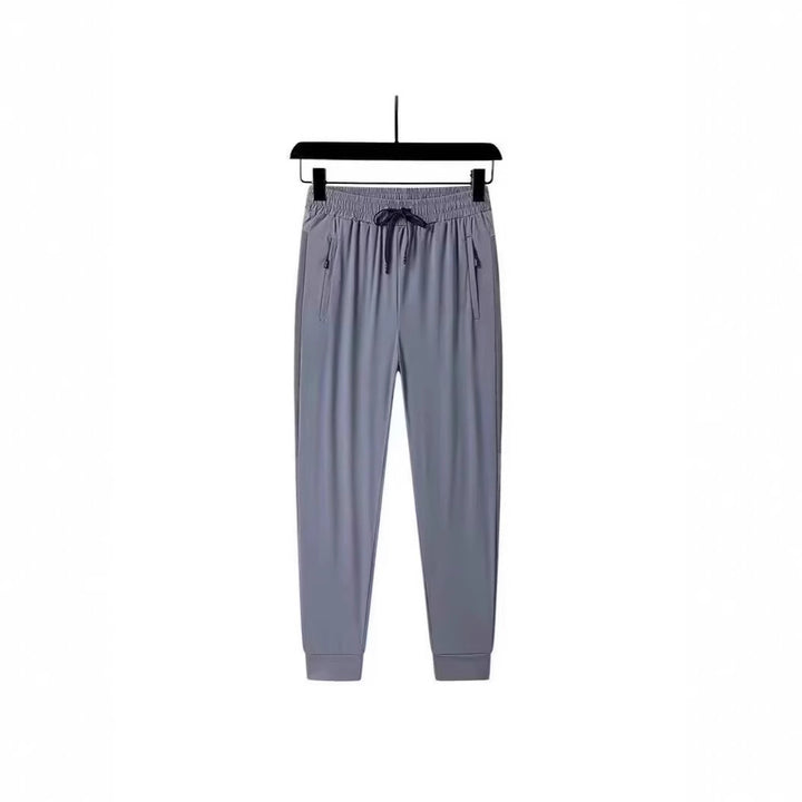 Men's sporty jogging pants with zipper and elastic waistband Mune Fashion