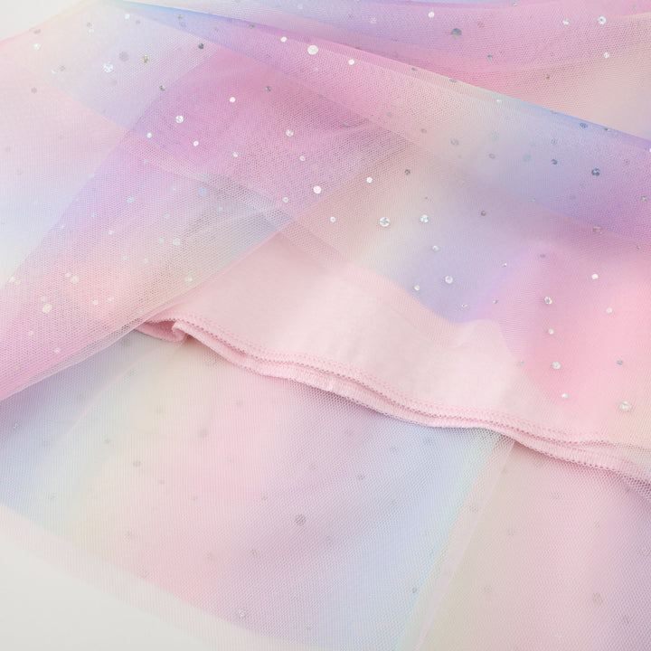Girls High-Quality Tulle Dress with Unicorn Application Mune Fashion