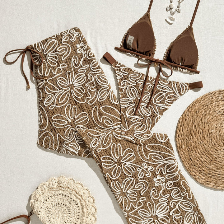 Ladies Bikini Set with Casual Overlayer Mune Fashion