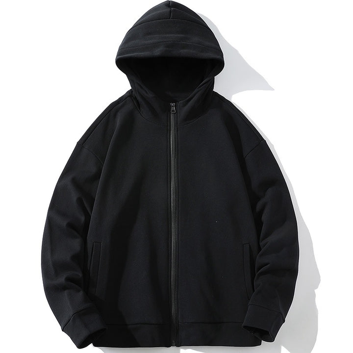 Unisex Oversize Hooded Zip Jacket made of soft fleece with a full zipper and side pockets Mune Fashion