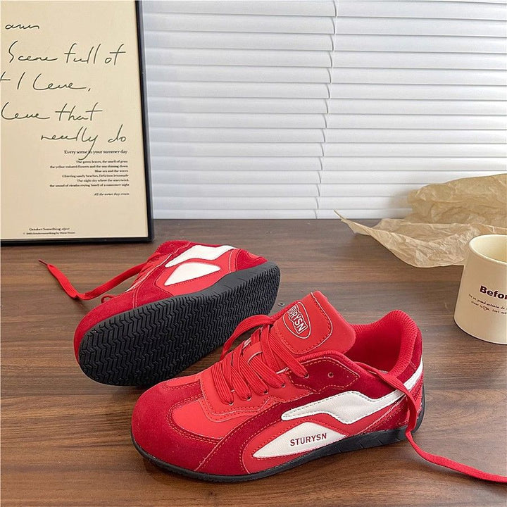 Women's Leisure Sneakers with Soft Suede and Breathable Upper Material Mune Fashion
