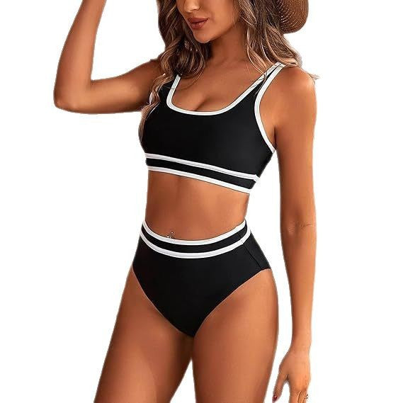 Ladies' Sportive Bikini Set with High Waist Mune Fashion