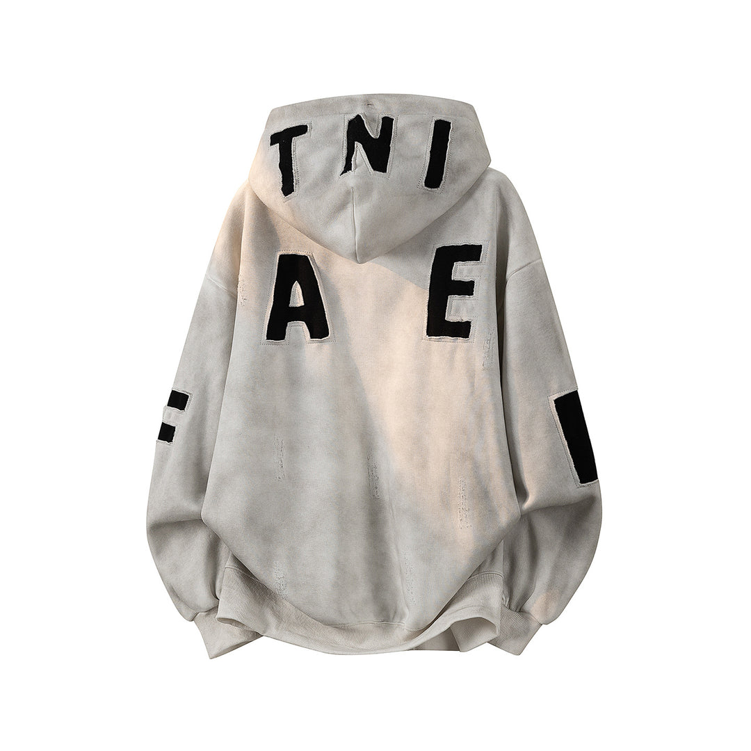 Unisex Oversize Hoodie with handwritten graphic print, kangaroo pocket & ribbed hem Mune Fashion