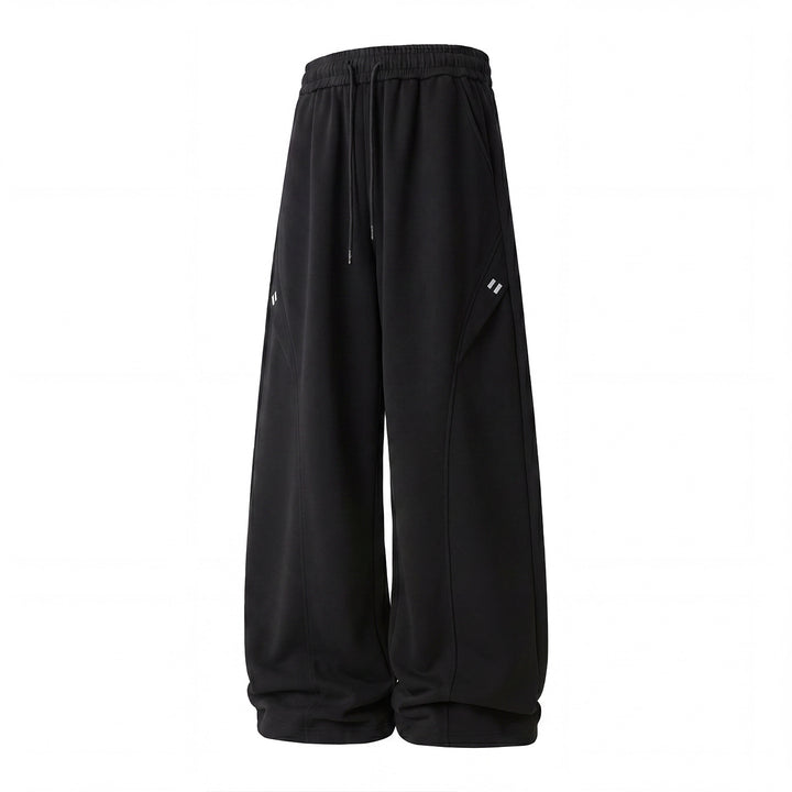 Unisex Extra-wide Lounge Jogging Pants in Palazzo Cut with Drawstring Waist and Side Pockets Mune Fashion