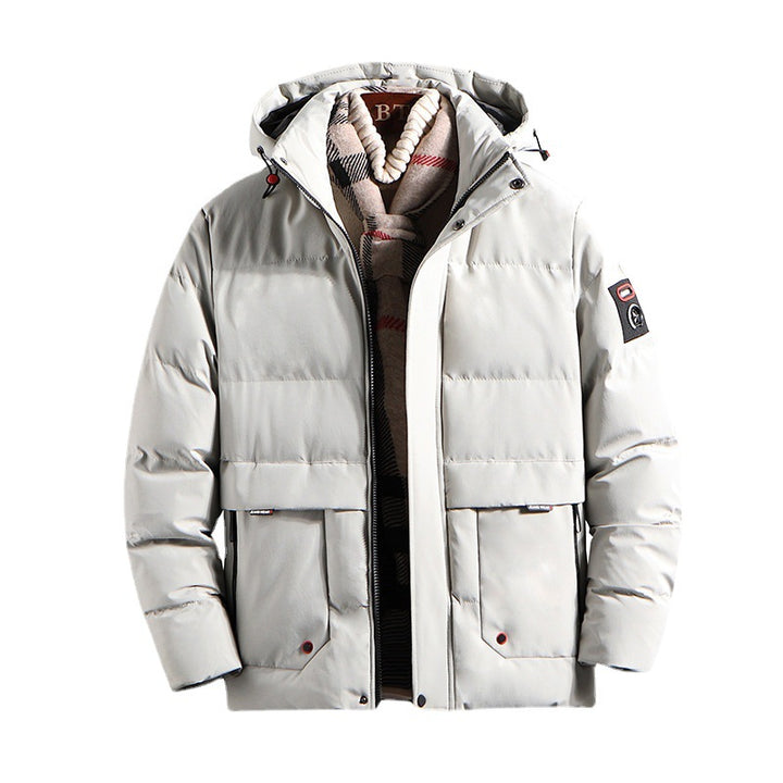Men's padded parka with hood and large front pockets Mune Fashion