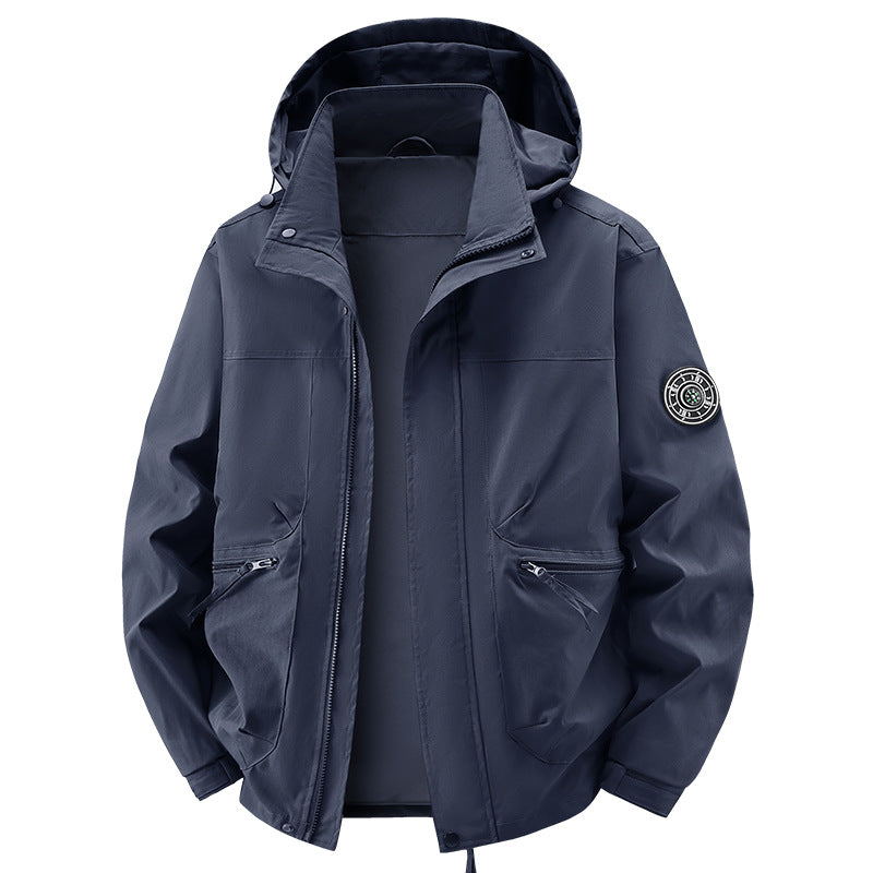 Men's Technical Weather Jacket with Removable Hood Mune Fashion