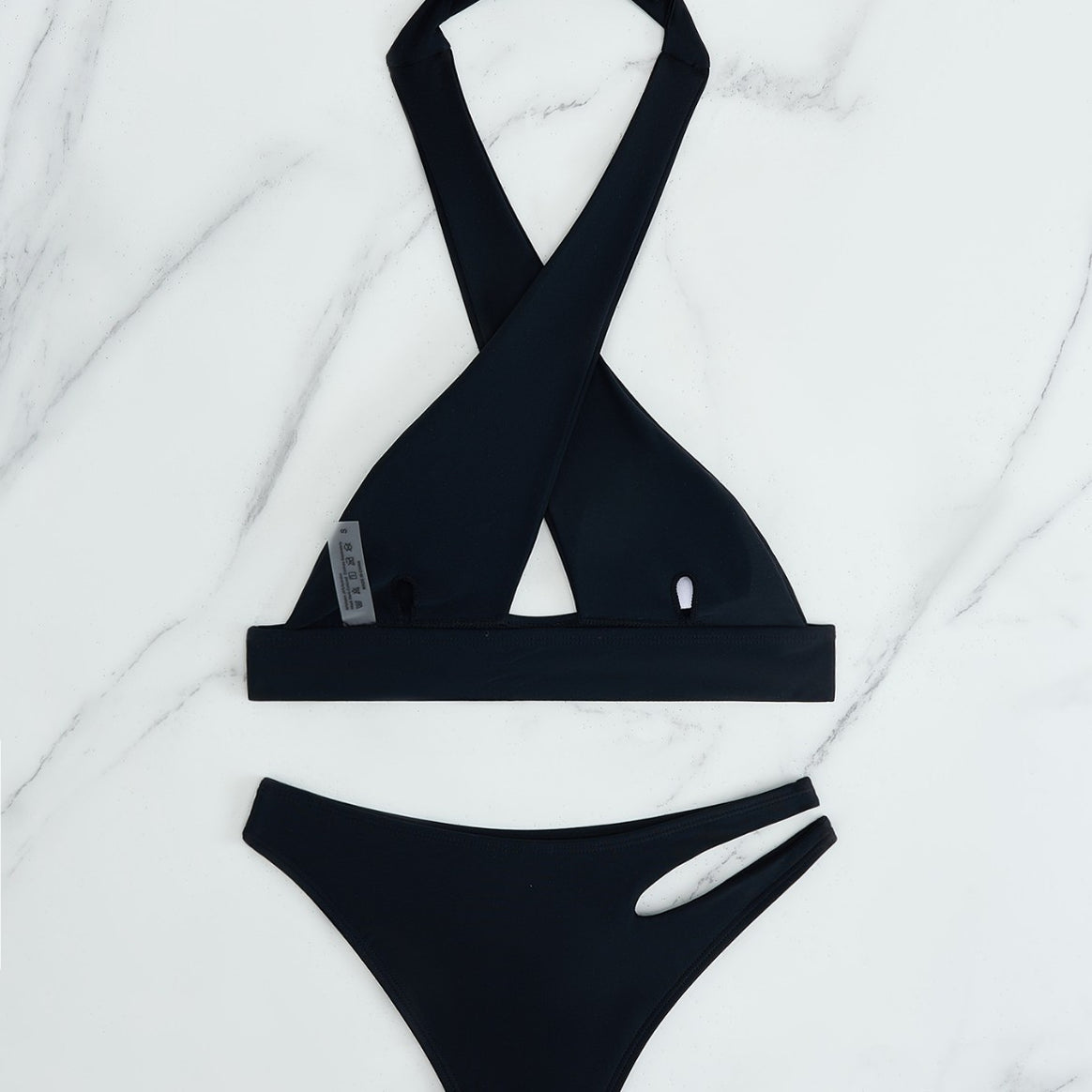 Women's bikini set with fashionable knot and side cut-out Mune Fashion