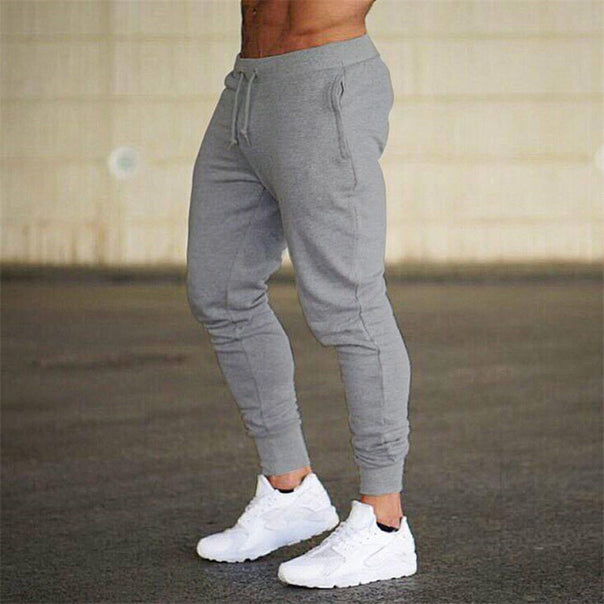 Men's tapered jogging pants cotton blend with cuffs and drawstring Mune Fashion