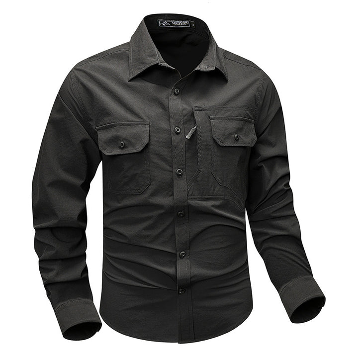 Men's functional shirt with two chest pockets Mune Fashion