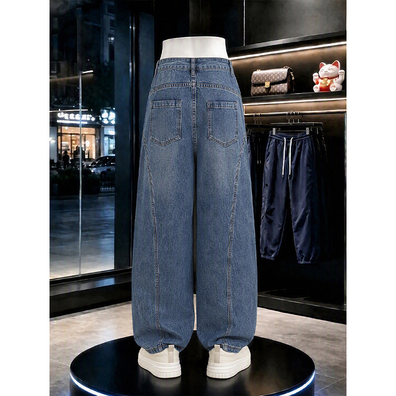 Women Wide-Cut Denim Culotte Mune Fashion