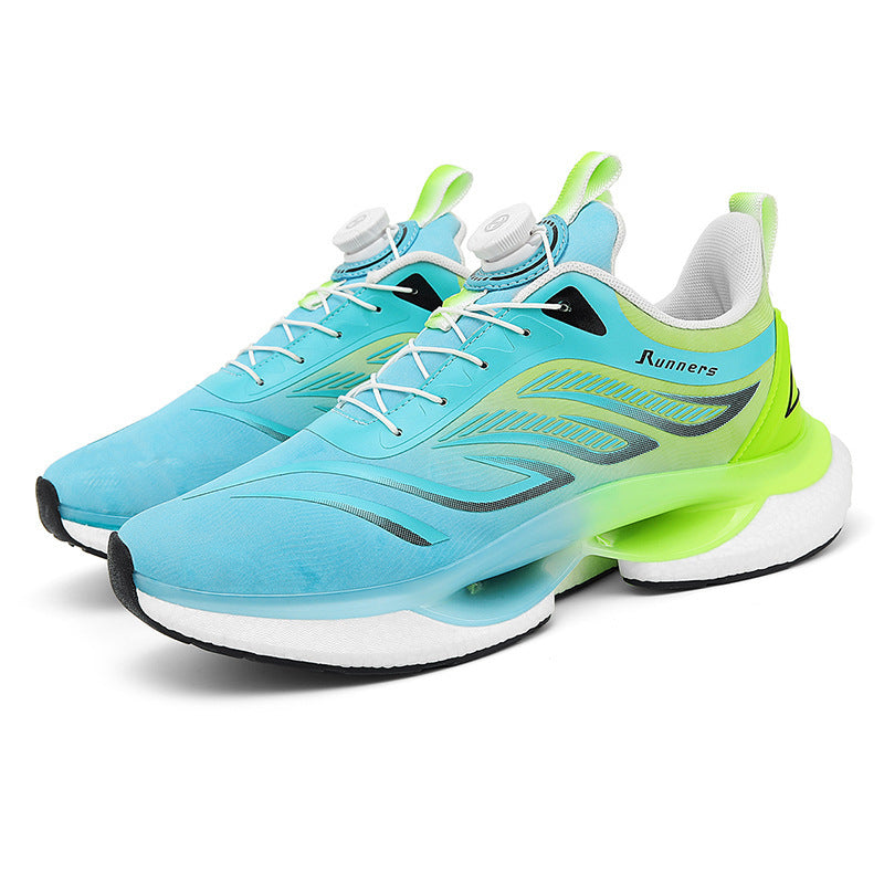 Men's nan innovative running shoe with twist closure, seamless knitted upper material and reactive air chamber cushioning Mune Fashion