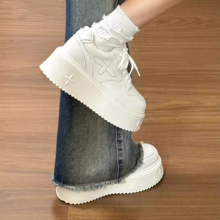 Women High-Top Platform Sneakers with fashionable design and comfortable cushioning Mune Fashion