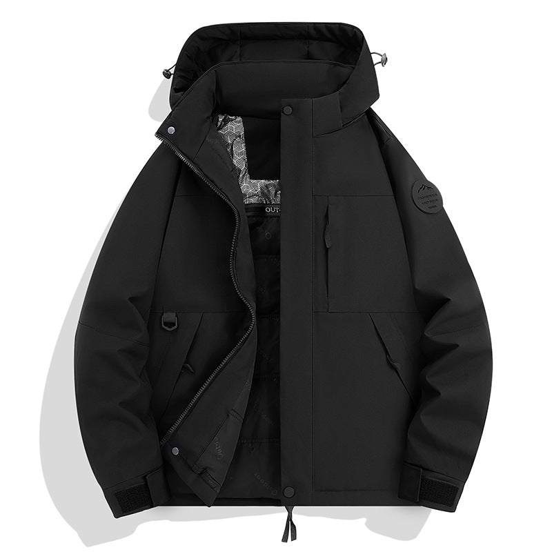 Men's Waterproof and Breathable Softshell Outdoor Jacket Mune Fashion
